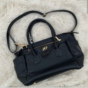 Freshly Picked Black Diaper Bag Women’s Gold Details
